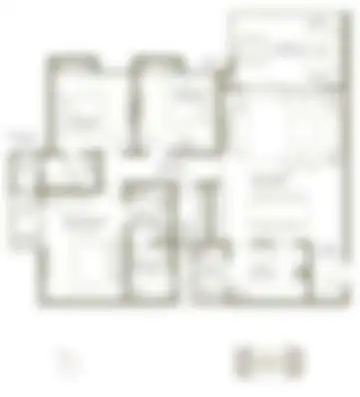 3 BHK · Type A floor plan